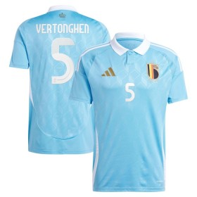 Virallinen pelipaita Belgia Vertonghen 5 Vieras Euro 2024 Lyhythihainen - Miesten